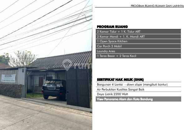 Rumah Siap Huni Downslope di Mainroad Dago Atas 1