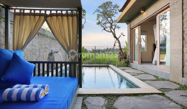 Villa in Kemenuh near Ubud with rice field view 2