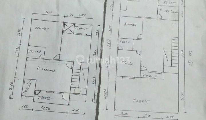 Rumah baru minimalis modern 2 lantai di Melati Mas 2