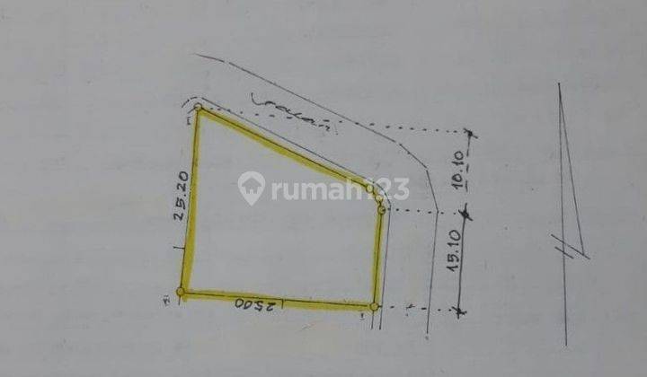 Kavling Hoek Siap Bangun Jalan 2 Jalur Di Melati Mas 2