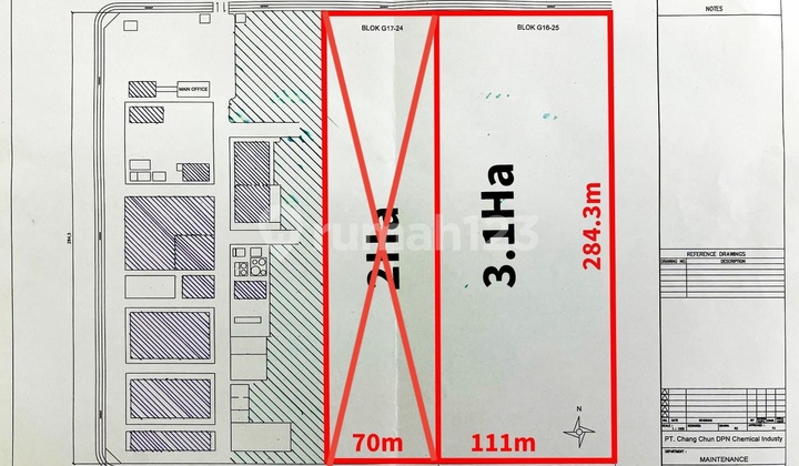 Premium Tanah Industri 3 Ha Kawasan Jababeka Siap Bangun