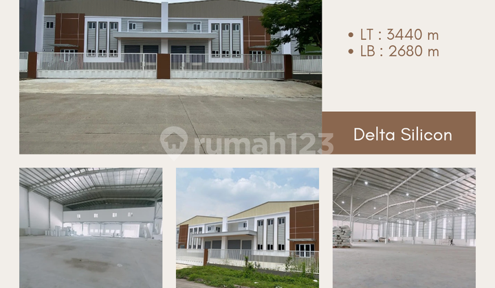 For Rent New Warehouse 2210 m² Delta Silicon Lippo Cikarang