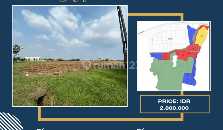 Dijual Harga Perdana Tanah Industri Delta Silicon Lippo Karawang NEGO 1