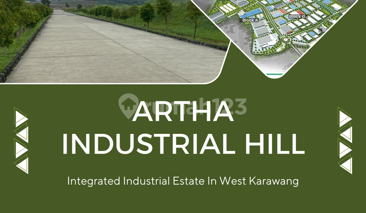Premium Tanah Industri Artha Hill Industrial 10 Ha Karawang