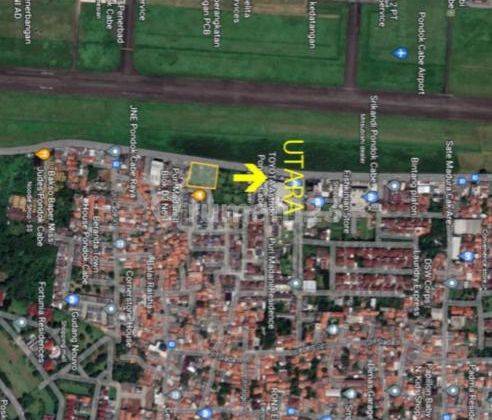 Dijual Tanah Luas di Pinggir Jalan Raya Dekat Lap. Terbang Pondok Cabe 6