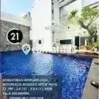 Rumah Cantik Ada Private Pool di Kebayoran Residence Bintaro Jaya 1