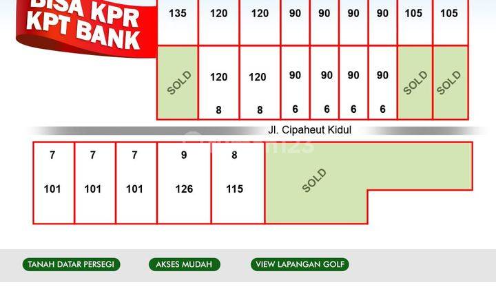 Unit Kavling Lokasi Strategis Radius 75m Dari Jl. Cigadung Raya,  1