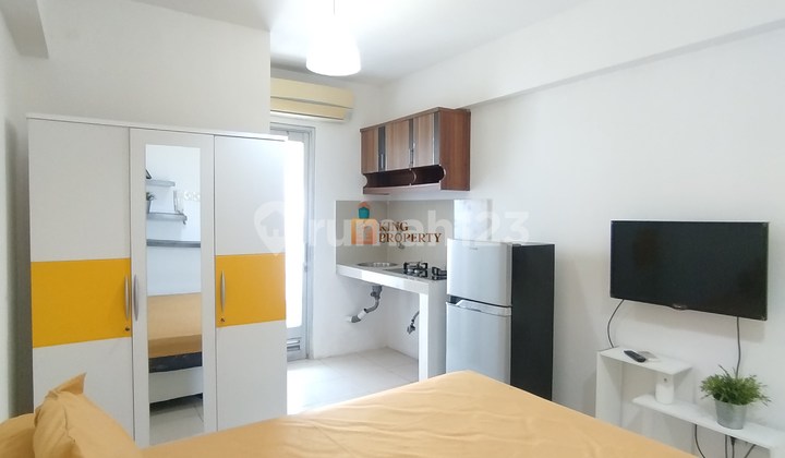 Most Sought-After Front Tower! Studio 21M² Fully Furnished City View Apartment Green Bay Pluit Greenbay