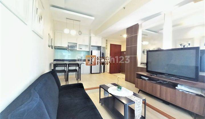 Interior Homey 2br 48m2 Apartemen Sudirman Park Furnished Disewa 1