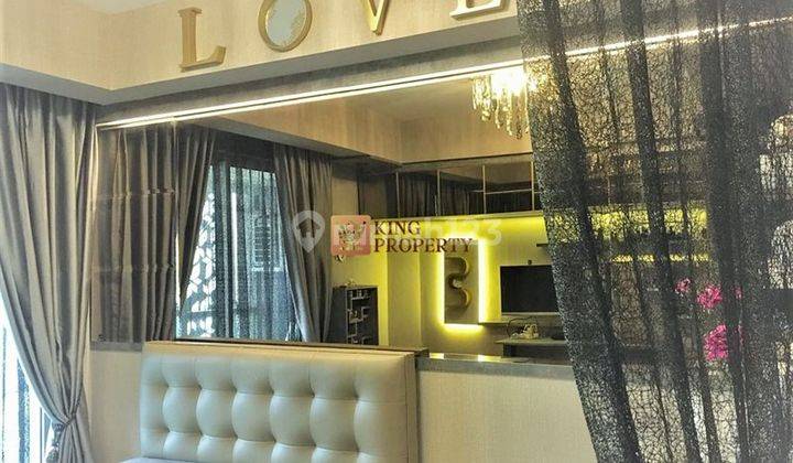 Interior Modern Studio 28m2 Gold Coast Pik Apartemen Furnished 3