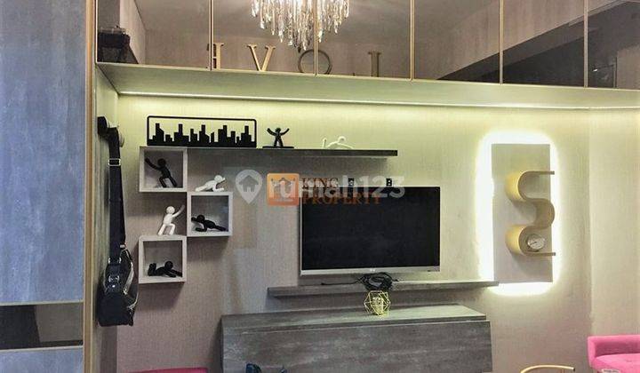 Interior Modern Studio 28m2 Gold Coast Pik Apartemen Furnished 5