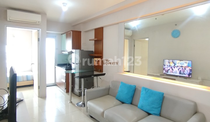Hemat Budget Furniture! 2Br 43M² Bonus Full Furnished Minimalis Tower Depan Green Bay Pluit Greenbay