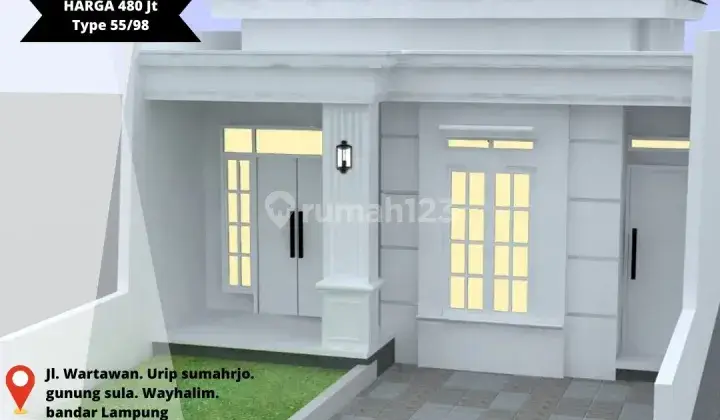 RUMAH Komersil DI JANTUNG KOTA BANDAR LAMPUNG 1