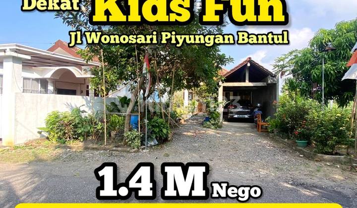 Rumah Happy tuk Pensiun Berkebun dekat ke kids Fun jl Wonosari Piyungan Bantul Yogyakarta 