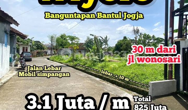 Land in Wiyoro is only 30 meters from Wonosari main road, close to Gedongkuning PLN Ringroad.