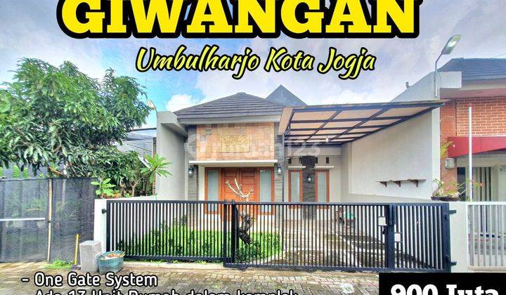 Rumah di Cluster Giwangan Umbulharjo Kota Jogja di Utara Pasar Induk Giwangan  1