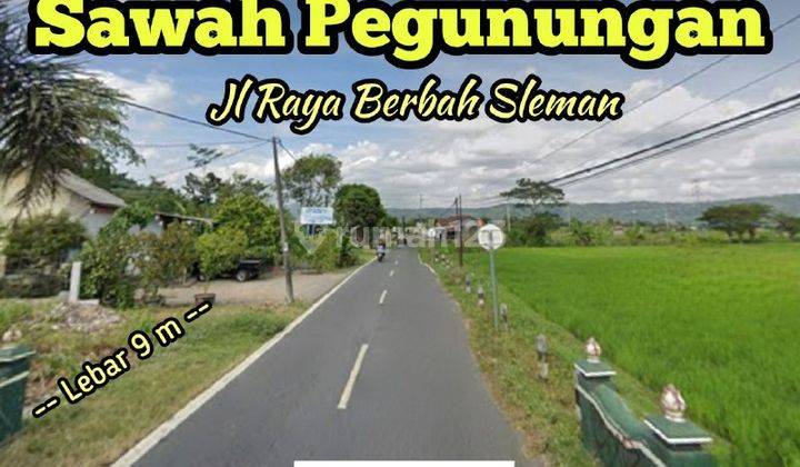 Murah Banget View Sawah Gunungan Pinggir Jln Raya Berbah Sleman 1