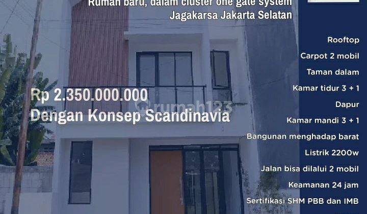 Rumah Minimalis modern KONSEP SCANDINAVIAN Dekat Tol DEPASARi 1