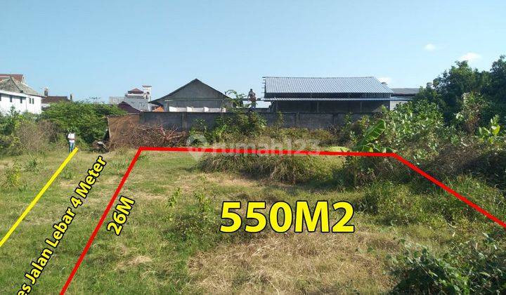 Land for rent on Sunset Road Kuta near Simpang Dewa Ruci 1