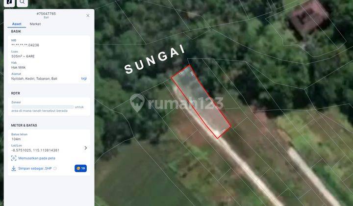 Cheap Land on the Edge of the Nyidah Kedungu River Near Tanah Lot Tabanan 1