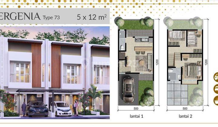 Rumah Cluster Amarilis Golden East Kebomas 3 Gresik 1