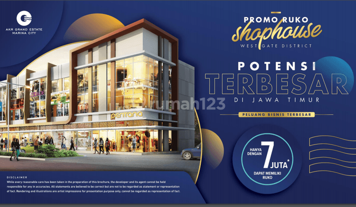 Shophouses 2 Dan 3 Lantai Garnet Place Akr Land Manyar Gresik 1