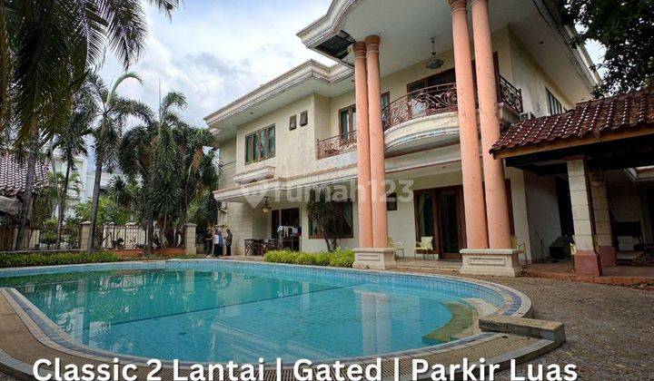 Permata Hijau Rumah 2 Lantai Modern Classic, Taman, Pool Carport Luas 1