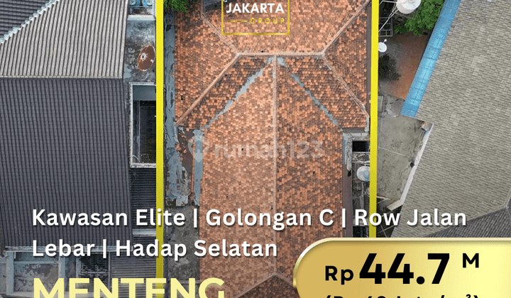 Menteng Termurah Jalan Mangun sarkoro, Persegi, Golongan C Jalan Lebar 1