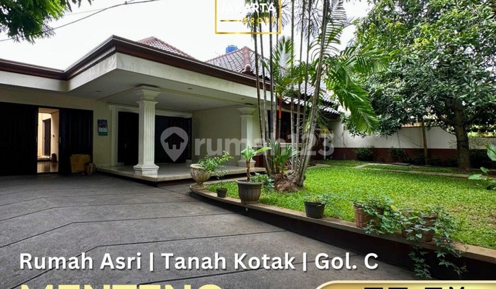 Rumah Menteng 1 Lantai Tanah Kotak Golongan C, Asri & Tenang, termurah Rumah Menteng 1 Lantai Tanah Kotak Golongan C, Asri & Tenang, termurah