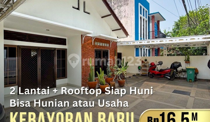 Kebayoran Baru Dijual, rumah 2 Lantai Bisa Usaha, dekat scbd senopati