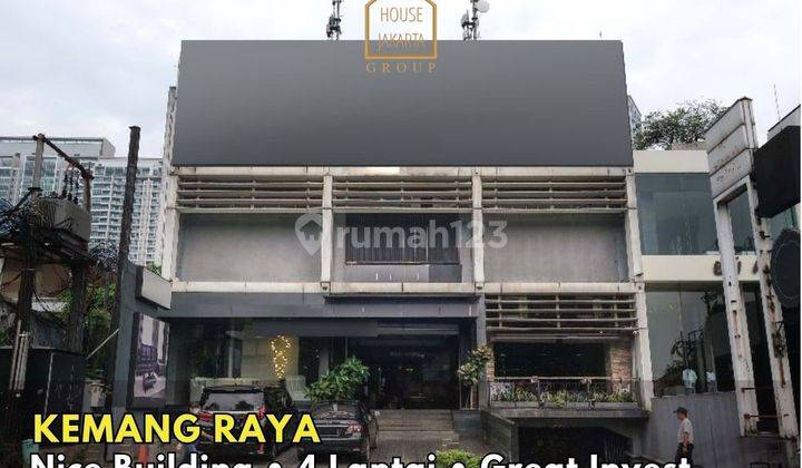 Gedung 4 Lantai Ada Basement Kemang Raya, Jarang Ada, Parkir 15 Mobil 1