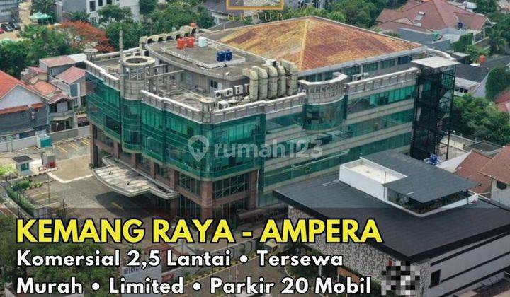 Bangunan Komersial 2,5 Lantai, Kemang Raya, Tersewa Resto, Good Invest 1