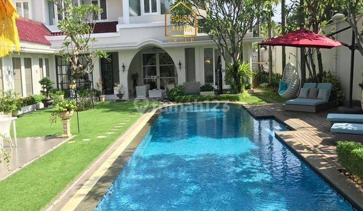 Permata Hijau Mewah 2 Lantai Murah High End Material Taman Luas Pool 1