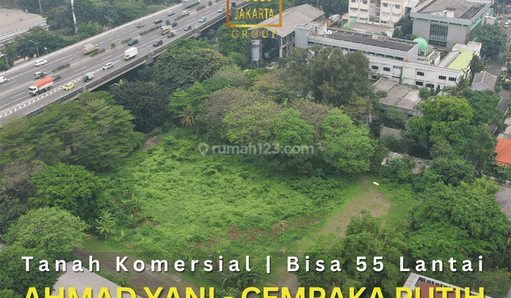 Tanah Komersial Jl Ahmad Yani. Bisa Gedung, Kantor, Hotel. Ijin 55 Lantai Murah