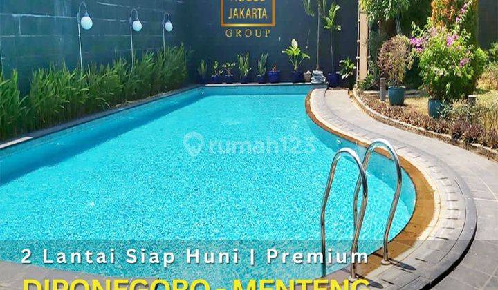 Rumah Bagus 2 Lantai Diponegoro Menteng Limited, Taman Luas Pool 1