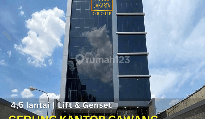 Gedung Kantor Cawang 4,5 Lantai Lift, Genset. Parkir 12 Dekat Tol 1