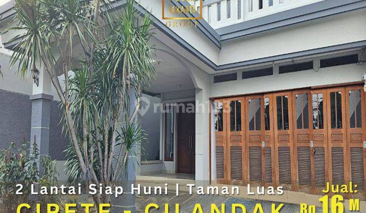 Rumah 2 Lantai Siap Huni, Taman Luas, Jalan Lebar Tenang 1