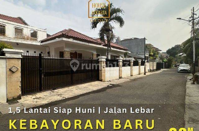 Rumah Siap Huni 1,5 Lantai Kebayoran Baru, Dekat Hotel Dharmawangsa 1