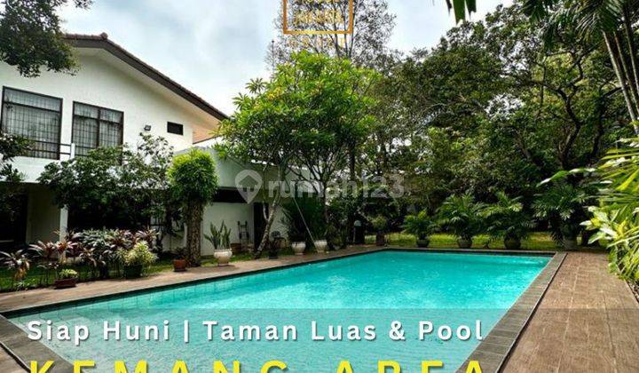 Rumah Kemang Siap Huni, Taman Luas Pool, Murah Jalan Lebar Tenang 1