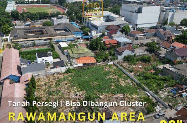 Tanah Persegi Area Rawamangun Murah Bisa Cluster Dekat Arion Mall, Lrt 2