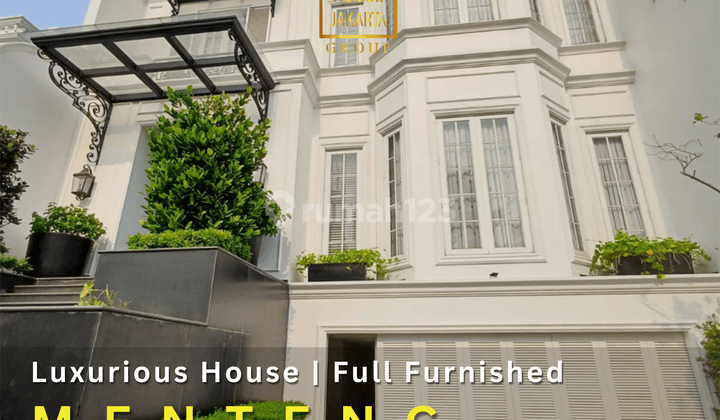 Luxurious House Menteng. 3 Lantai + Rooftop, Furnished Ada Lift, Pool 1