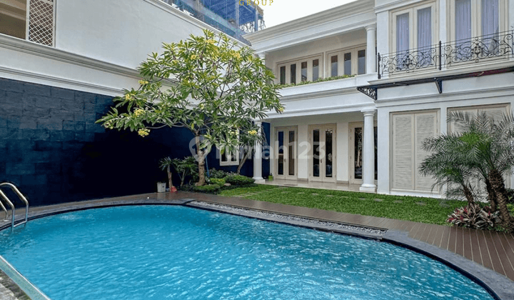 Menteng Newly Renovated Modern Classic, Prime area, Furnish Taman Pool 1