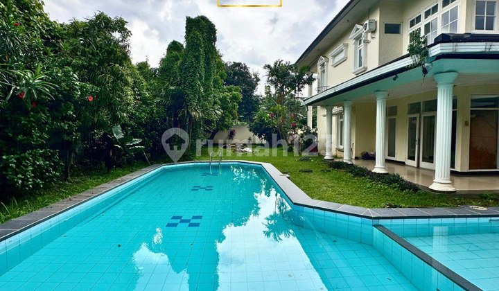 Ampera Kemang Rumah Klasik 2 Lantai, Pool, Taman Luas, Row Jalan Lebar 2