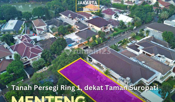 Menteng Ring 1 Tanah Persegi Area Taman Suropati, Elite, Golongan C 1