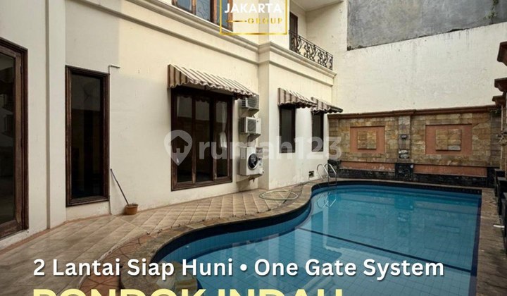 Pondok Indah 2-Story House Private Pool Prime Location Wide Street