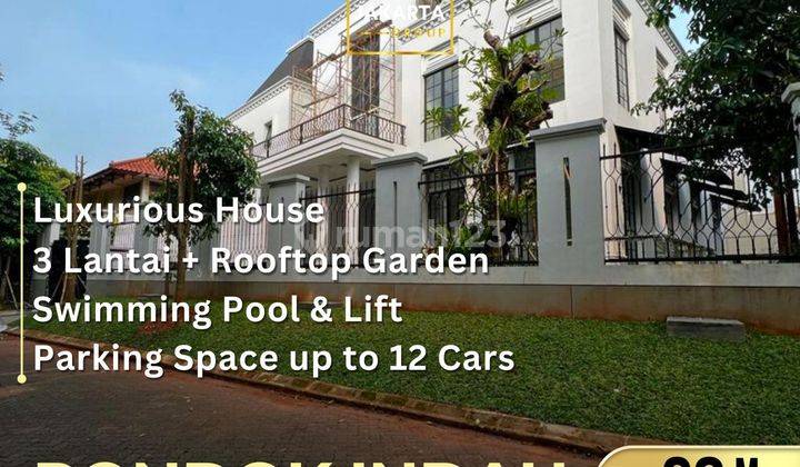 Pondok Indah Baru, Mewah 3 Lantai Rooftop, Spacious Garden, Pool, Lift 1