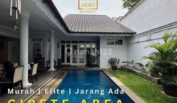 Rumah Bagus Cipete Area, Tenang, Fully Furnished, Taman Luas, Ada Pool 1