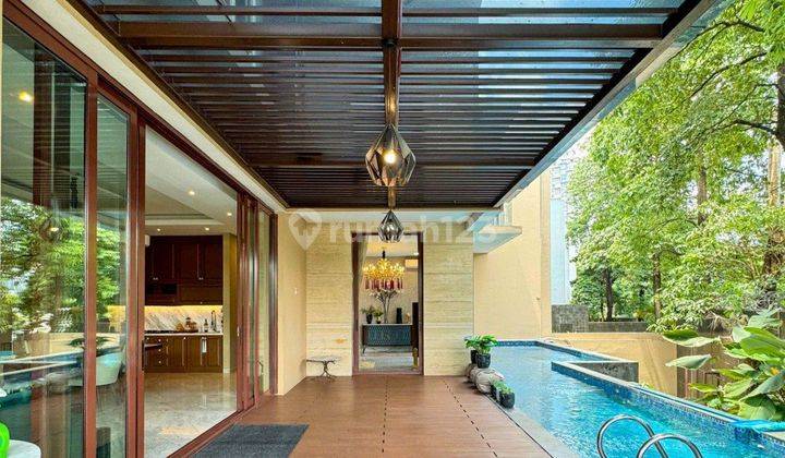 Simprug Golf area Senayan, 3 Lantai, desain tropical modern with Pool 2