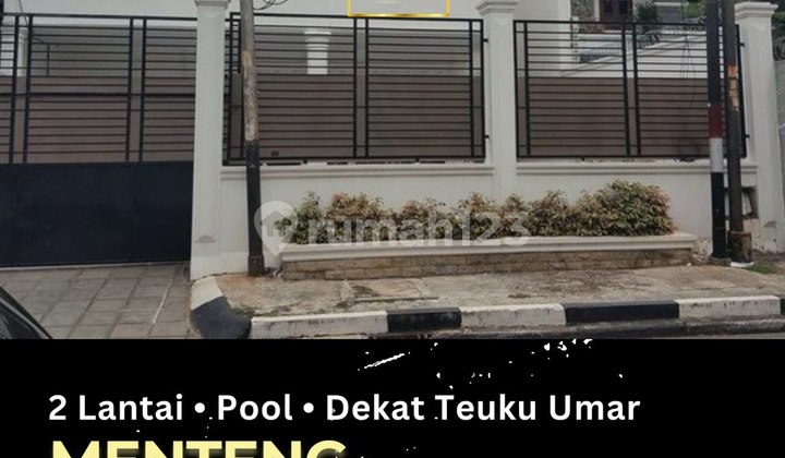 Menteng Rumah 2 Lantai ada Pool Dekat Teuku Umar, Jalan Lebar, elite