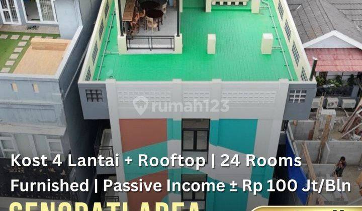 Rumah Kost 4 Lantai + Rooftop Fully Furnished 24 Kamar 1